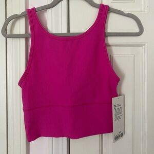 Lululemon sonic pink power pivot tank size 6 NWT